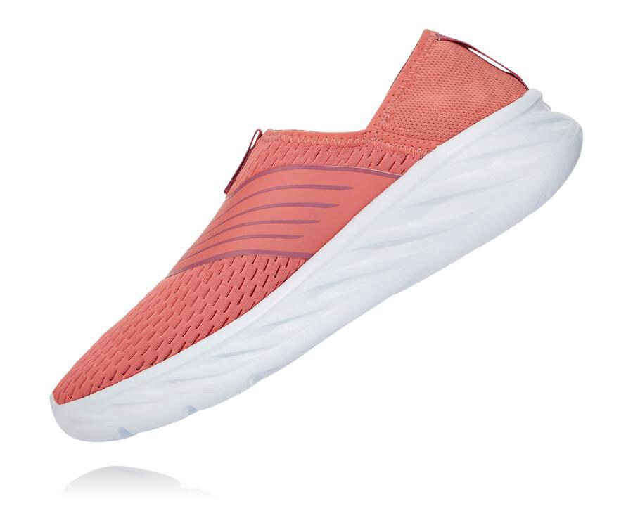 Sandals Womens - Hoka One One ORA Recovery - Orange/White - ZXADHPL-89